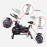 Bici Spinning-Schlankheits-Trainingsrad – Schwarz – SPINNING BIKE – Normal – Fitness - Bild 3