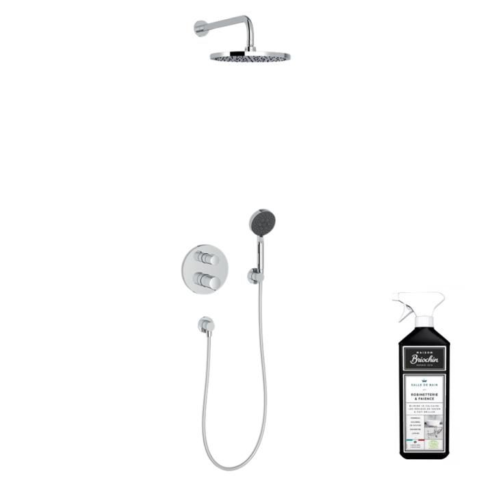 colonne-de-douche-encastree-thermostatique-jacob-d-5.jpg JACOB DELAFON Modulo Thermostat-EinbauduschsÀule + Reiniger - Bild 1