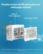 Wybot C2 Kabelloser Poolroboter – Doppelte ultrafeine Filterung – Lange Akkulaufzeit – Smartphone-Anwendung - Bild 4