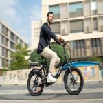 Faltbares Elektrofahrrad – HILLMILES – MilePort 1 – 60 km Reichweite – 250-W-Motor – 36-V-13-Ah-Batterie, Grün - Bild 4