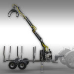 Holzrückewagen Jansen HRW-30, Holzanhänger mit Ladekran – Image 7