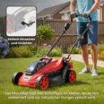 Akku-Rasenmäher   mit   Mulchfunktion   und   2x   Akku – Image 4