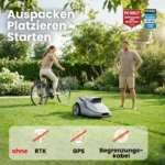 TERRAMOW V600 mit Garage, Mähroboter, smarter Rasenroboter für 600 m², Gartenpflege ohne Begrenzungskabel - Bild 7