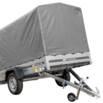 PKW Anhänger 230x125 Garden Trailer 230 KIPP Unitrailer 750 kg mit Stützrad, 110 cm hoher Plane und Hochspriegel