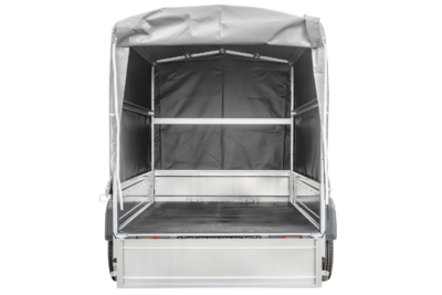 PKW Anhänger 230x125 Garden Trailer 230 KIPP Unitrailer 750 kg mit Stützrad, 110 cm hoher Plane und Hochspriegel – Image 12