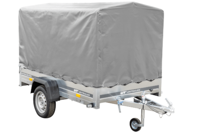 PKW Anhänger 230x125 Garden Trailer 230 KIPP Unitrailer 750 kg mit Stützrad, 110 cm hoher Plane und Hochspriegel – Image 15