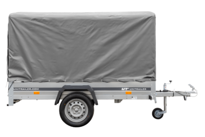 PKW Anhänger 230x125 Garden Trailer 230 KIPP Unitrailer 750 kg mit Stützrad, 110 cm hoher Plane und Hochspriegel – Image 18