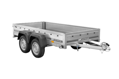 UNITRAILER GARDEN TRAILER ANHÄNGER 264/2 KIPP MIT STÜTZRAD, RAHMEN H-800 UND BLAUER ABDECKUNG – Image 16