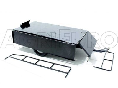 Maxi - kippbarer Anhänger aus Stahl für Rasentraktoren, Heckklappen zum Öffnen – Image 5