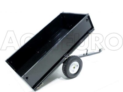 Maxi - kippbarer Anhänger aus Stahl für Rasentraktoren, Heckklappen zum Öffnen – Image 11