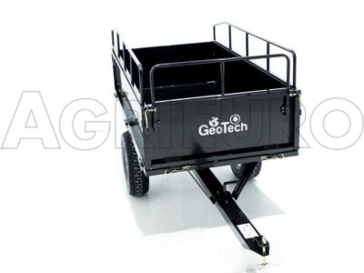 Maxi - kippbarer Anhänger aus Stahl für Rasentraktoren, Heckklappen zum Öffnen – Image 14